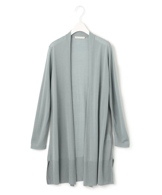 ICB 【洗える・WEB限定カラーあり】 PINION ロングカーディガン ジェイドグレー系
