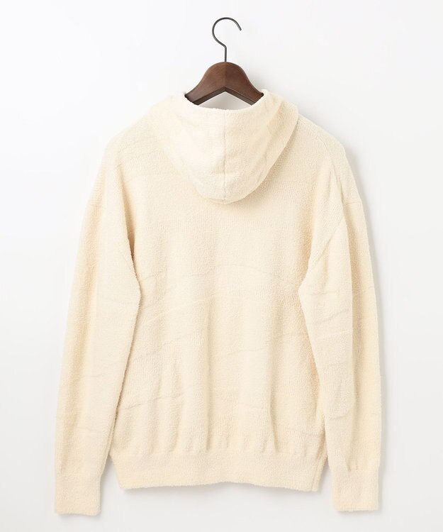 JOSEPH ABBOUD MOUNTAIN 【SPACE／UNISEX】ベアフリースカモフラージュ パーカー アイボリー系