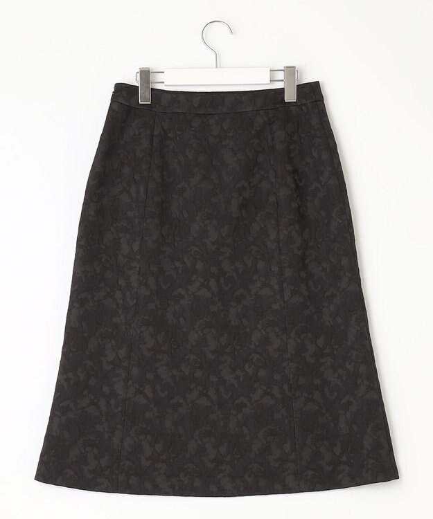 J.PRESS LADIES CARETTAジャカード スカート ネイビー系