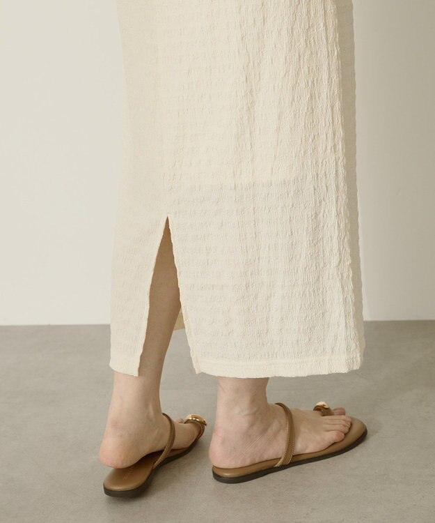 AMERICAN HOLIC シャーリングナロースカート Ivory