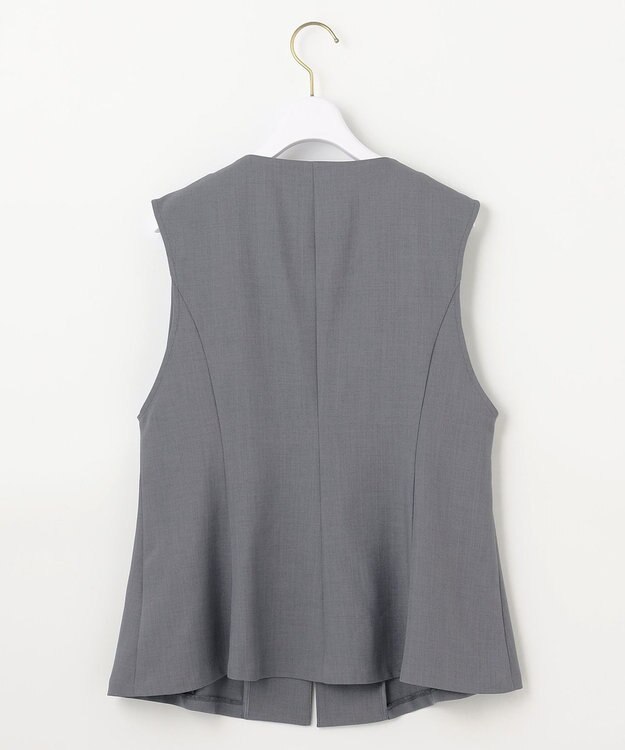 ANY SIS 【スタイリストコラボ】ジレ×ラメチュールスカート セットアップ グレー