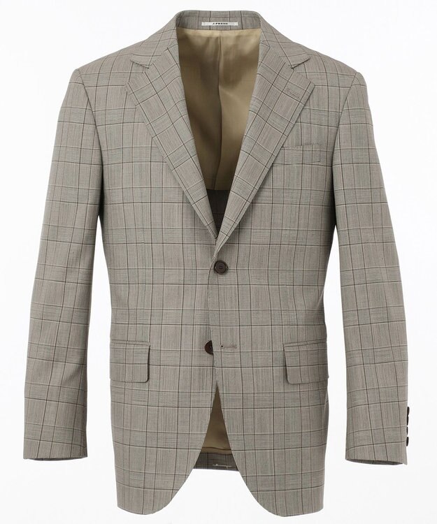 J.PRESS MEN 【ESSENTIAL  CLOTHING】グレナカートチェック スーツ ベージュ系3