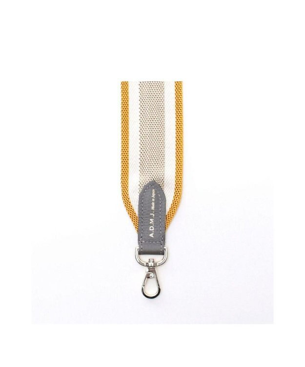 A.D.M.J. 【別売り】イタリアンテープショルダーストラップ(レギュラー/107cm) CHAMPAGNE/OYSTER GRAY
