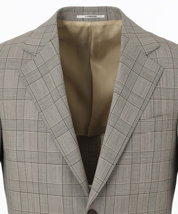 J.PRESS MEN 【ESSENTIAL  CLOTHING】グレナカートチェック スーツ ベージュ系3
