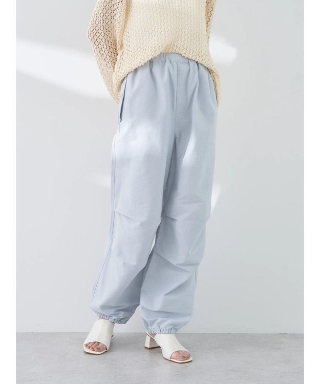 earth music&ecology バルーンシルエットパンツ Light Gray