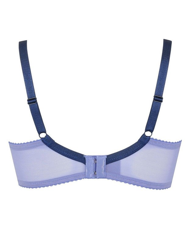 WACOAL 【リボンブラ】 【脇すっきり】 ブラジャー 脇高設計 着やせシルエット 動いても谷間をキープ ペアショーツあり レディース BRB413 /ワコール ブルー