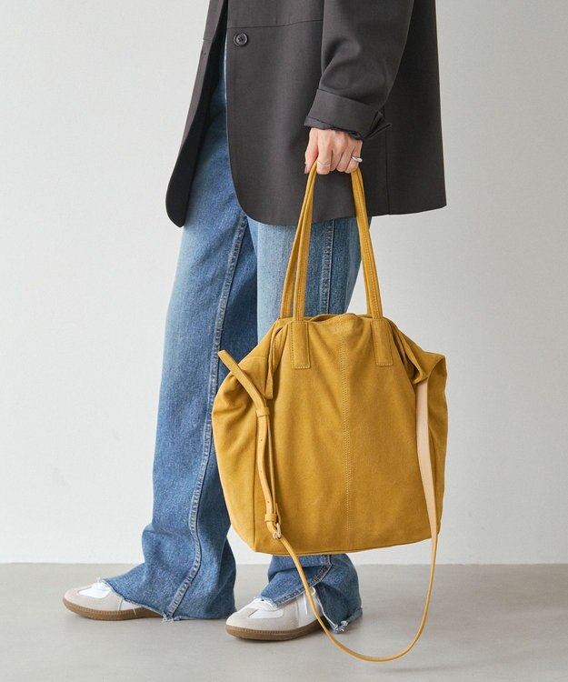 russet スエード2WAYトートバッグ(CE-1577) Yellow