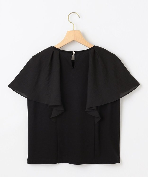 組曲 コットンポンチケープライク ブラウス ブラック系