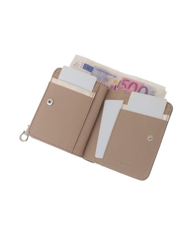 genten 【福財布】アルモニア 2つ折り財布 ベビーブルー