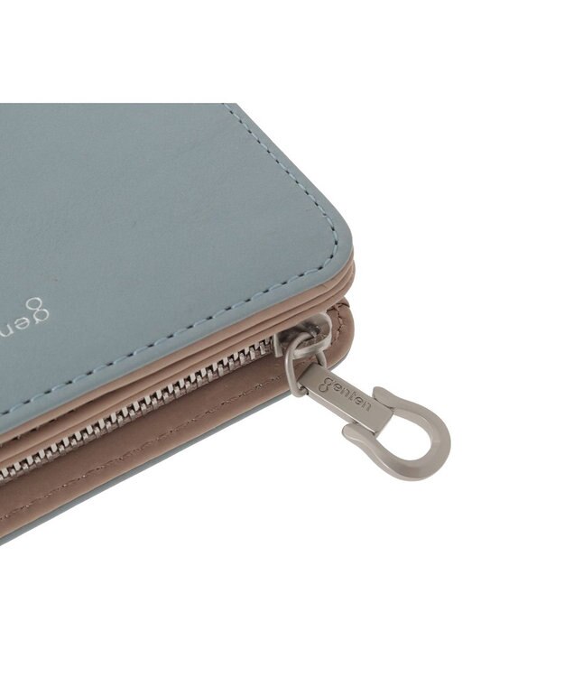 genten 【福財布】アルモニア 2つ折り財布 ベビーブルー