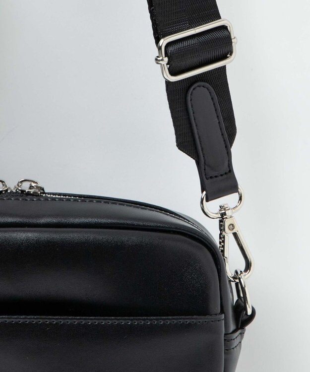 WEGO ポーチ付きスクエアショルダー ブラック