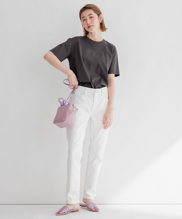 23区 S 【洗える】La dune ロゴTシャツ グレー系