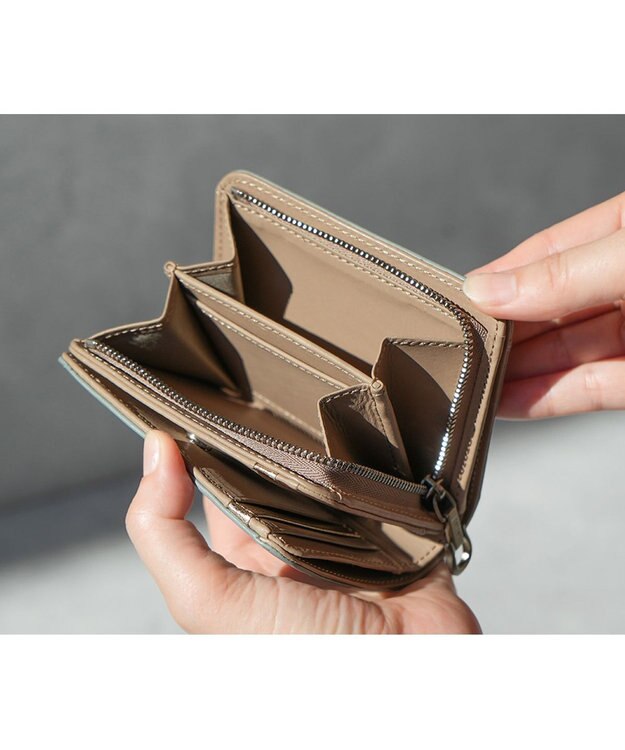 genten 【福財布】アルモニア 2つ折り財布 ベビーブルー