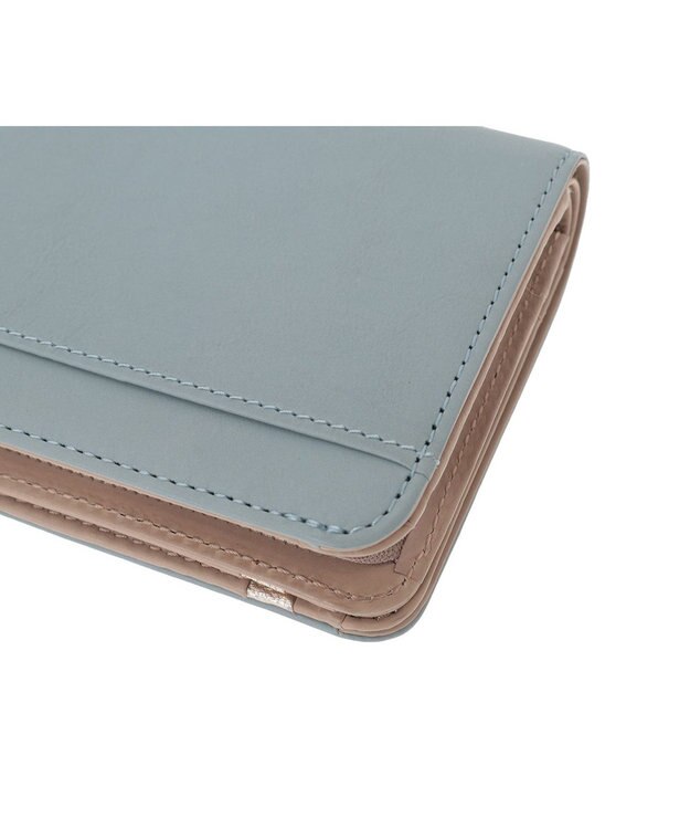 genten 【福財布】アルモニア 2つ折り財布 ベビーブルー