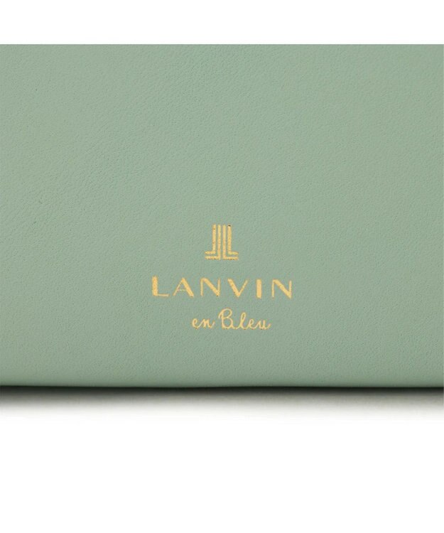 LANVIN en Bleu ペアル 二つ折Lファスナー財布 グリーン