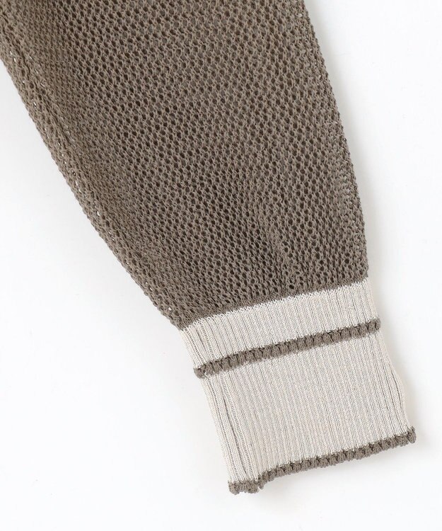 自由区 【カトリエムブーケ】Motif de roses ローズモチーフカーディガン モカ