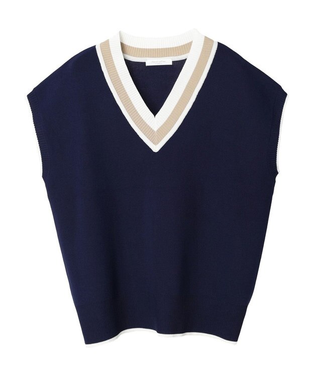 Green Parks チルデンニットベスト Navy