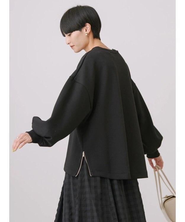 AMERICAN HOLIC サイドＺＩＰポンチプルオーバー Black