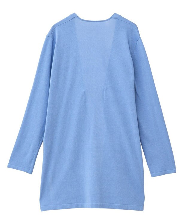 YECCA VECCA スリットミドル丈カーディガン Blue
