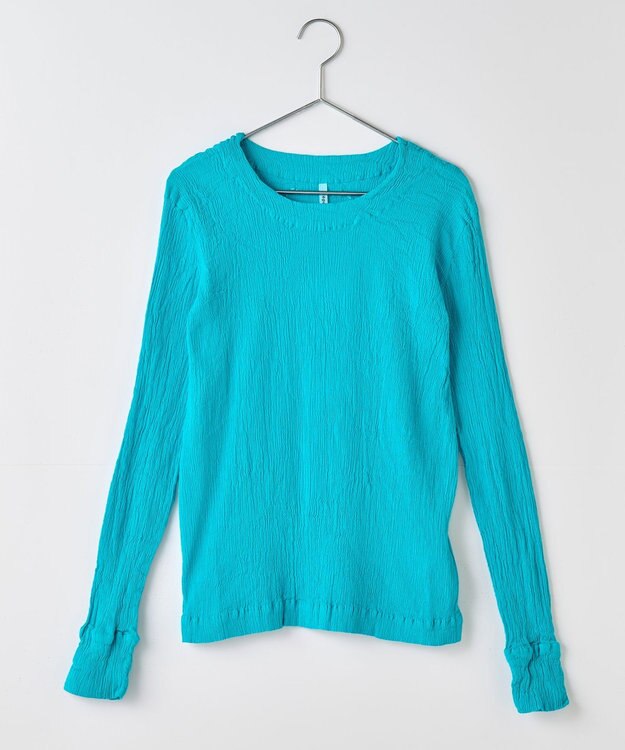 crêprie tsumori chisato creperie LONG SLEEVES T-SHIRT クレプリ 長袖Tシャツ TURQUOISE BLUE