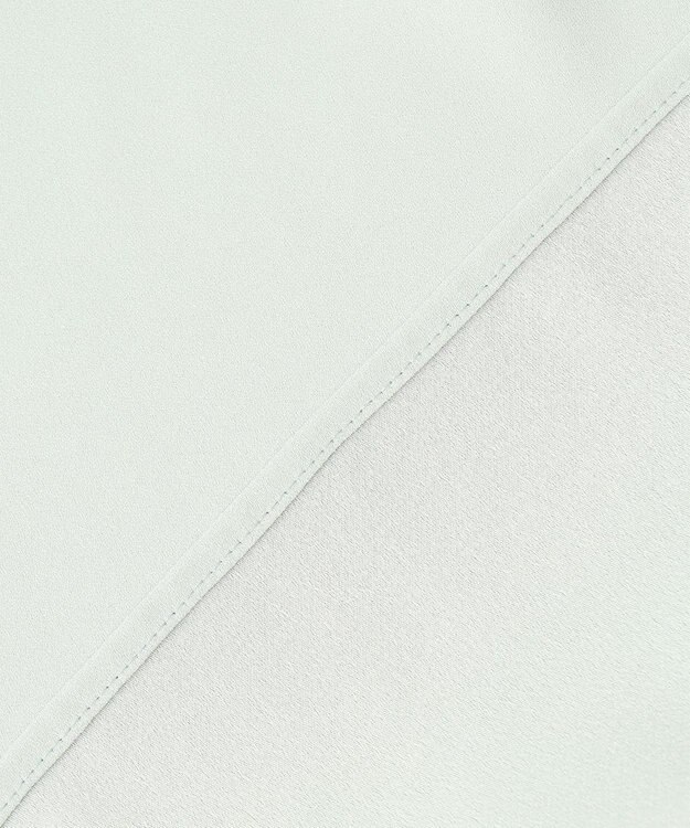 23区 S 【洗える】バックサテンアムンゼン ブザムディテール ブラウス スモーキーグリーン系