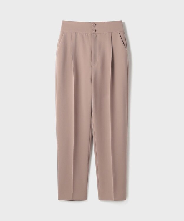 GRACE CONTINENTAL ハイウエストテーパードパンツ ピンク