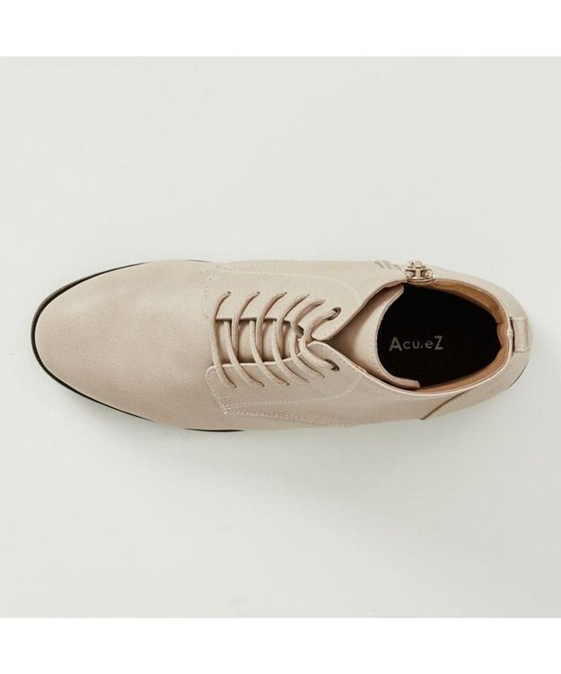 AcureZ 生活防水タイプ 内側にファスナーを配置し脱ぎ履きラクチン アイボリー