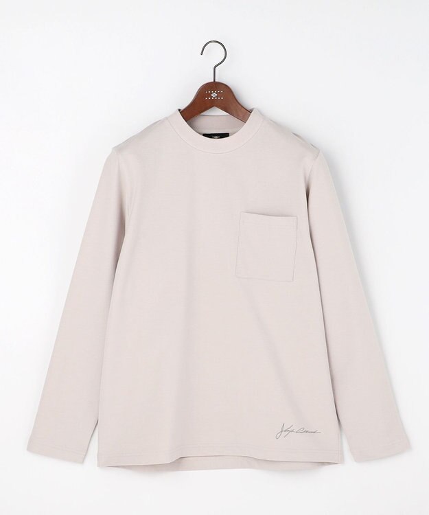 JOSEPH ABBOUD 【JAPANファブリック・日本縫製・なめらか】ミニ裏毛 カットソー ライトグレー系