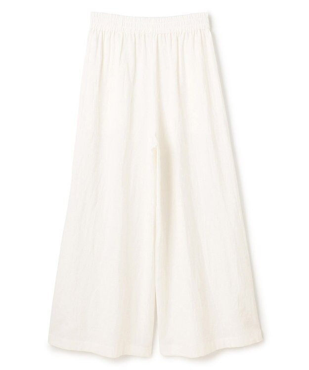 uncrave コットンリネンボイル ワイドパンツ オフ