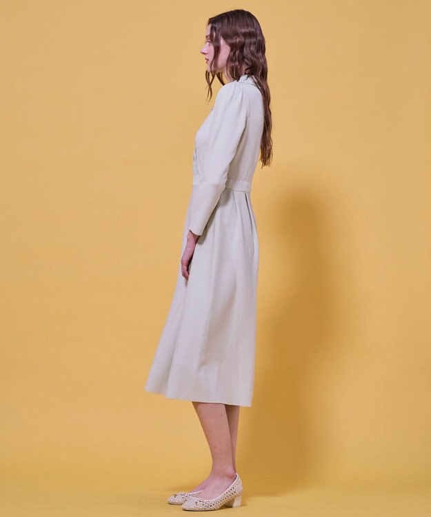 TOCCA LACE ROAD STORY ニットドレス ライトグリーン系