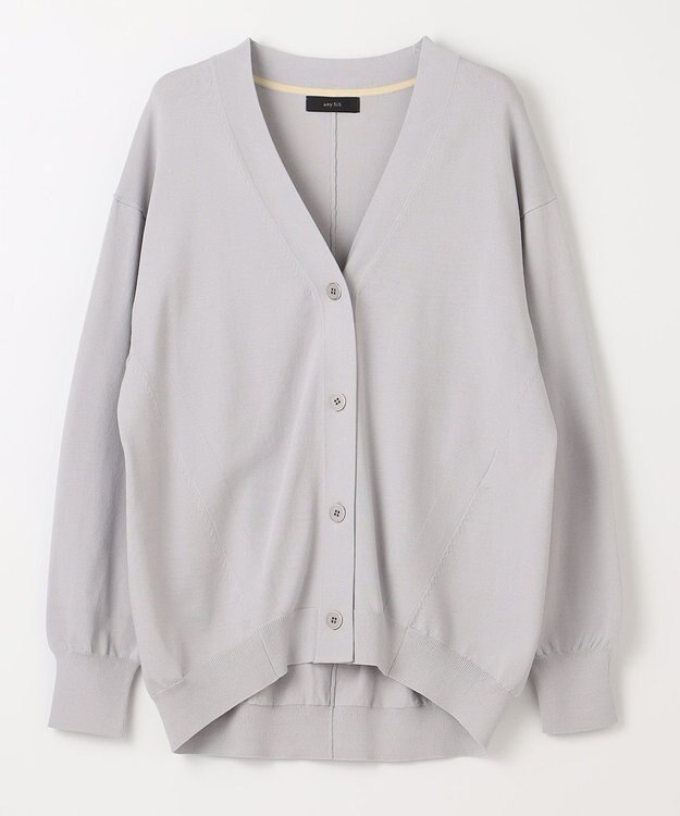ANY SIS 【洗える】Ｖネック カーディガン ライトグレー