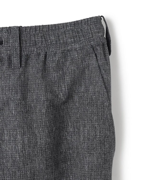 JOSEPH HOMME 新型・新柄【洗える/ストレッチ/シワになりにくい/セットアップ対応可】クールドッツストレッチ ドロスト付テーパードパンツ / PEGG CONVERTIBLE ライトグレー系