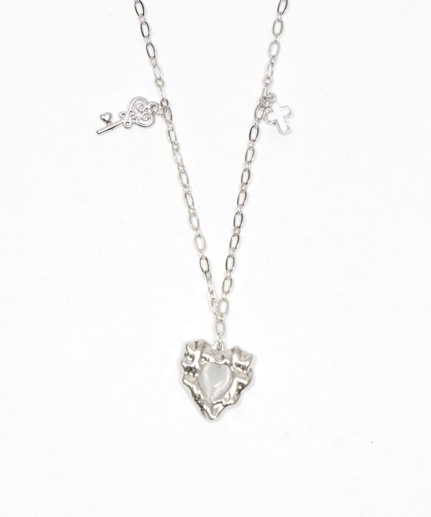 WEGO Lストーンハートジャラモチーフネックレス 柄1