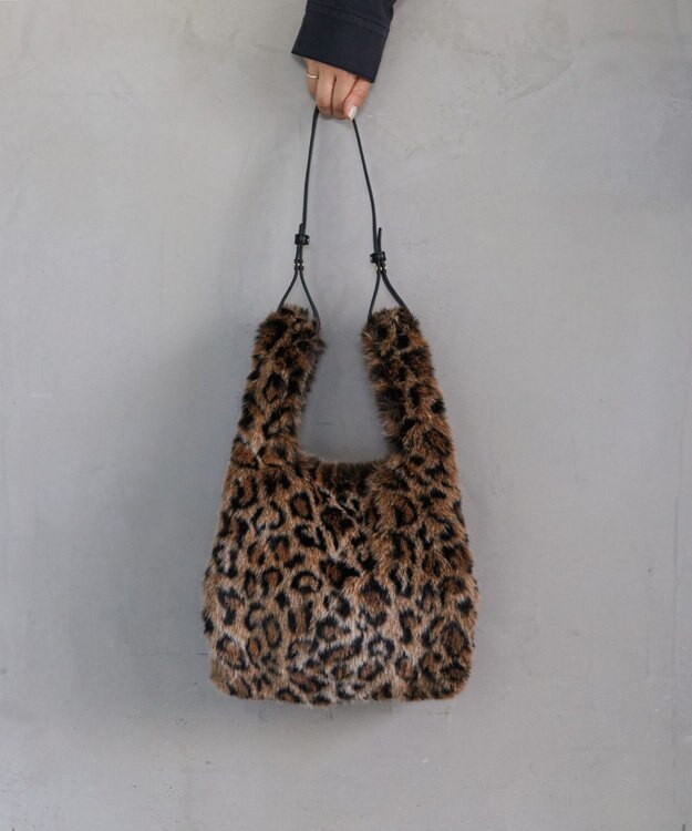 CLASSY.1月号掲載】レオパード ファー バッグ / 23区