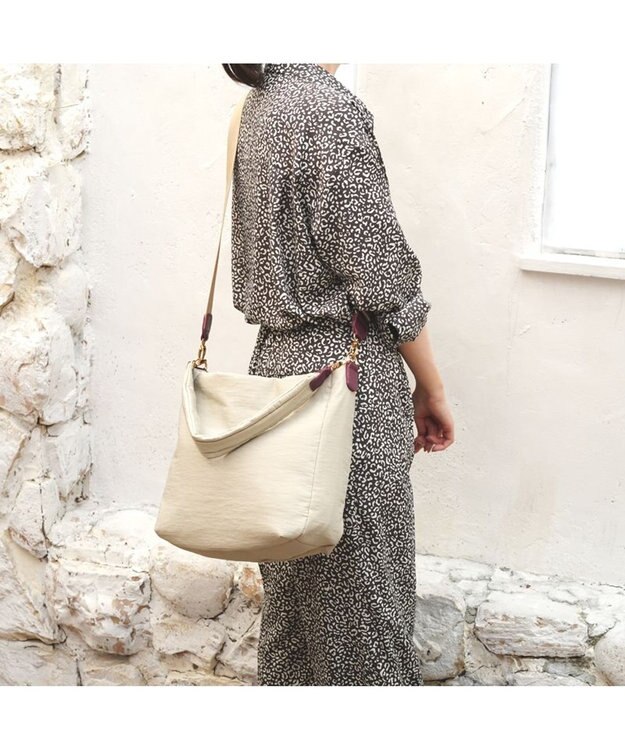 Regalo Felice 【撥水生地 / 持ち手が外せる】ショルダー大 / REGALO LGY(サンドグレー)