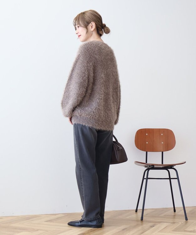 AMERICAN HOLIC フェザーゆるニットプルオーバー Mocha