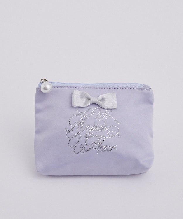 Maison de FLEUR シャイニーリボンティッシュケース Blue