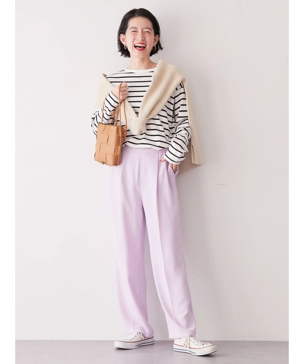 AMERICAN HOLIC 美・美・美センタープレスパンツ Light Pink