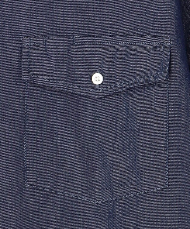 J.PRESS YORK STREET 【UNISEX】コットンライトオンスデニム シャツ / B.D. ネイビー系