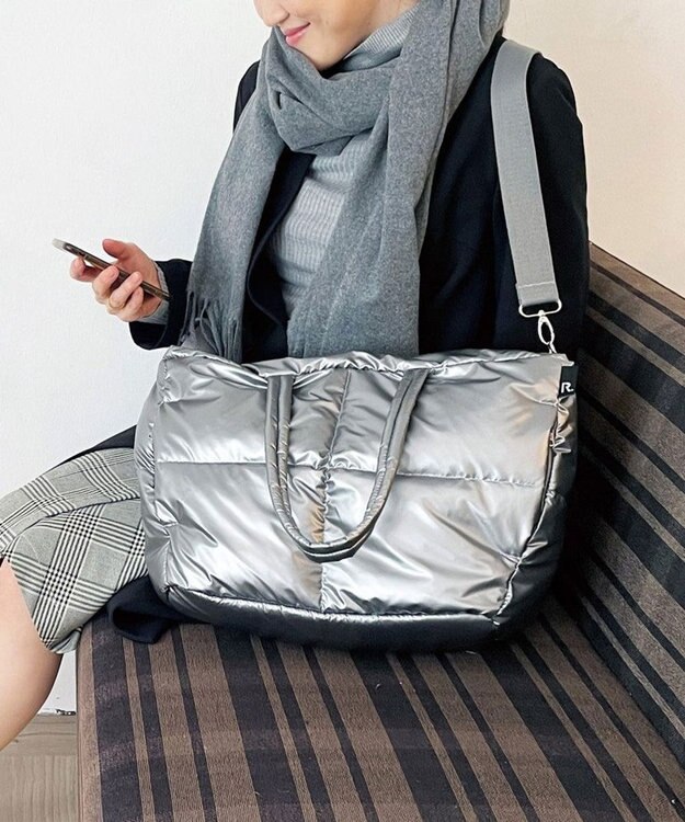 ROOTOTE 1339【2way:軽量】フェザールー.グランデ.ルートートカロ-B 01：シルバー