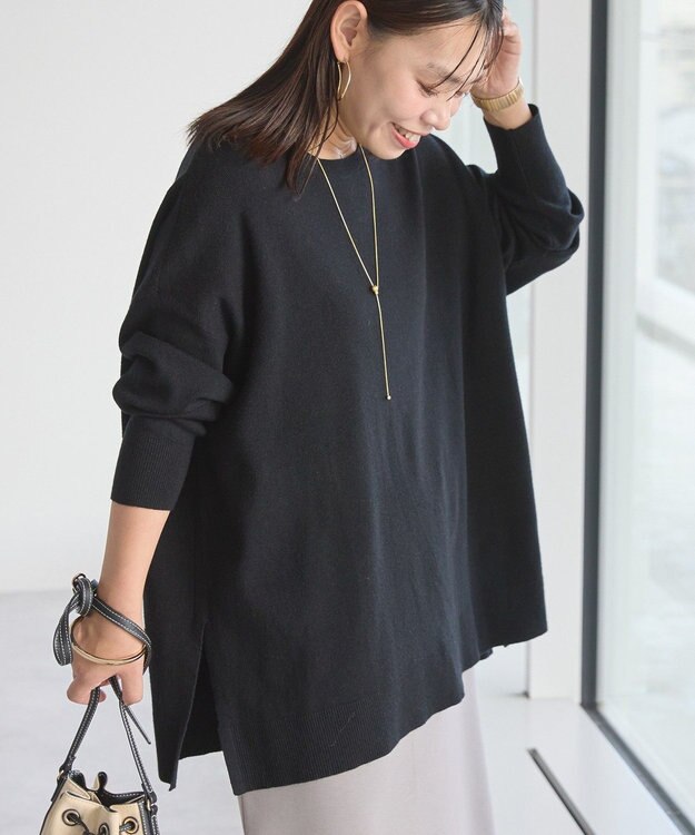 AMERICAN HOLIC バイパチロングニットプルオーバー Black