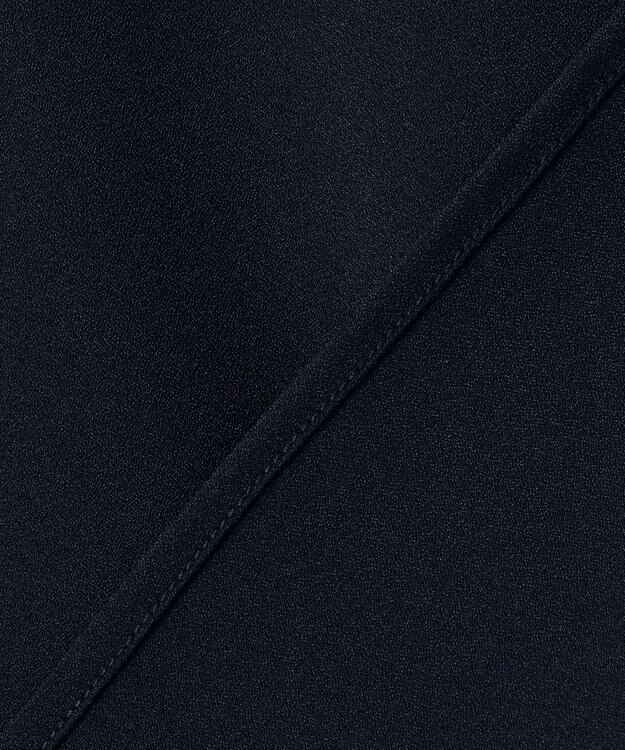 ANY SIS S 【洗える】フロントタックバイカラー ブラウス ネイビー