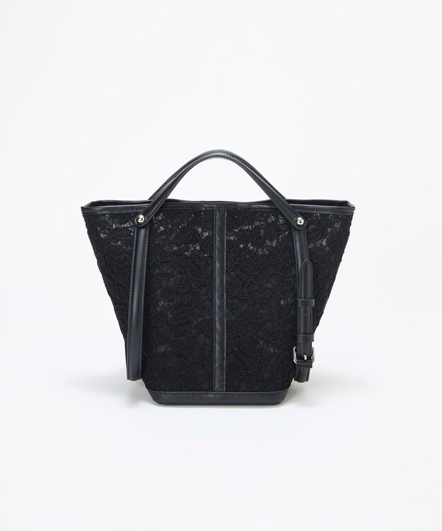 TOPKAPI 【TREASURE TOPKAPI】2way チェンジング トートバッグ レース/レオパード ブラック