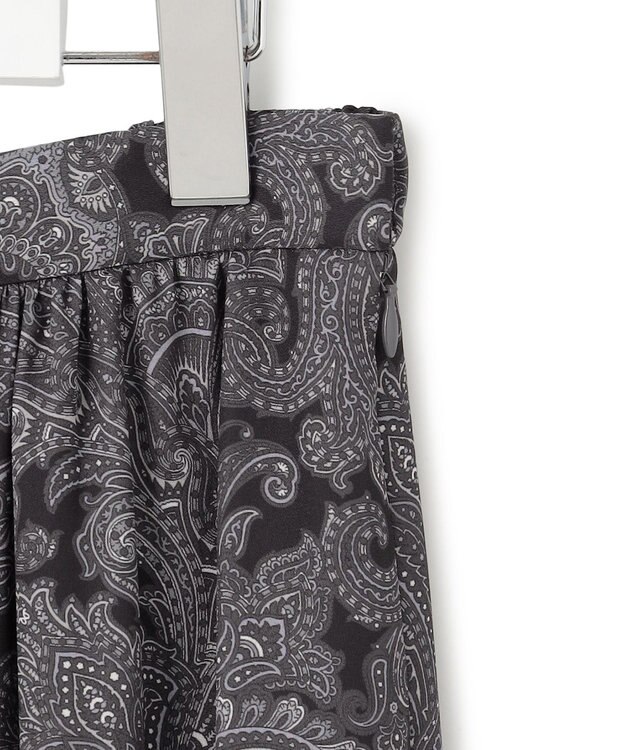 23区 S Ratti ペイズリープリント ティアード スカート グレー系