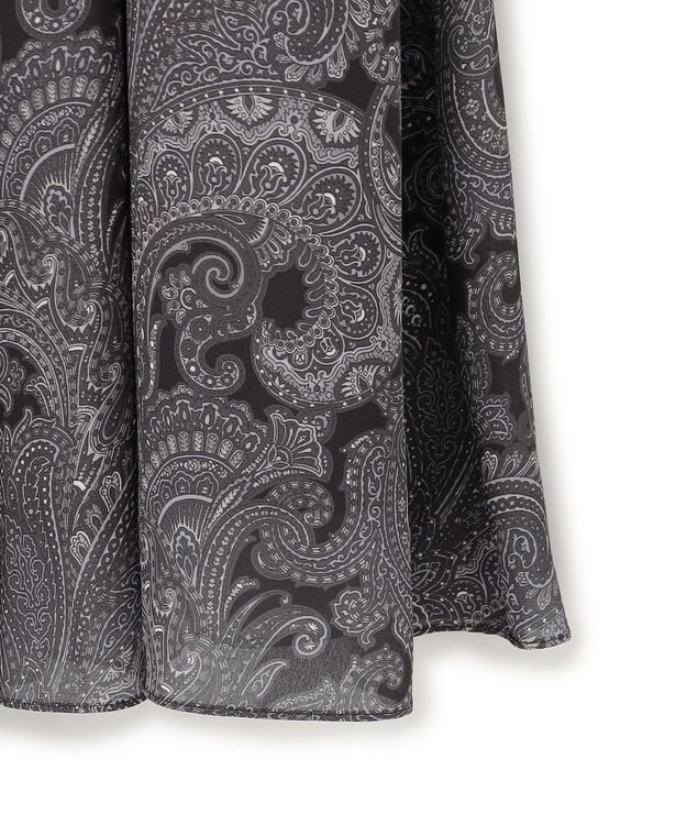 23区 S Ratti ペイズリープリント ティアード スカート グレー系