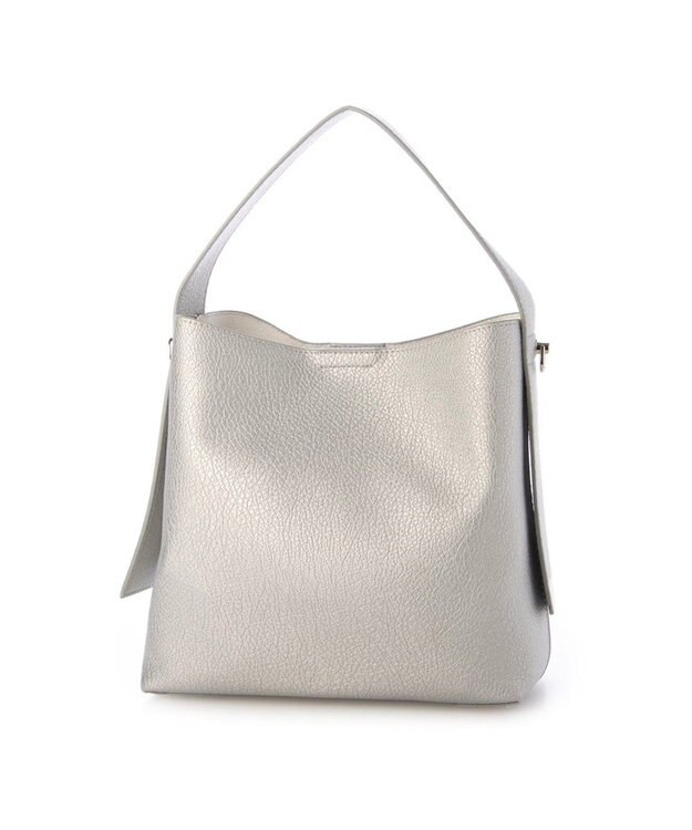 UNBILLION カシュカシュ cachecache / ポーチショルダー付き2wayホーボーバッグ シルバー