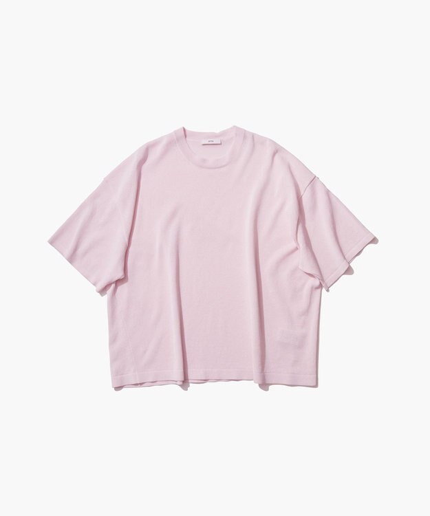 ATON WASHI KNIT | クルーネックセーター PINK