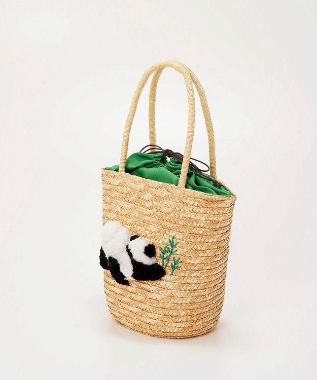 TOPKAPI 【TREASURE TOPKAPI】 アニマル カゴバッグ【ハシビロコウ/ パンダ/ カバ】 グリーン