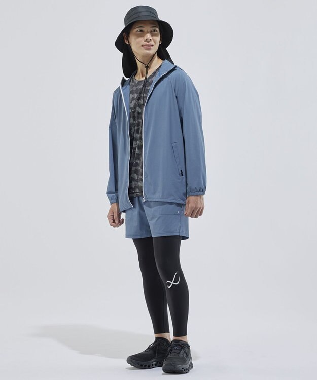 CW-X 【UNISEX】 CW-X トップス フード付きジャケット 長袖 水陸両用 はっ水(本体) UＶカット率90％以上（本体） ユニセックス DWR509 /ワコール ブルー系