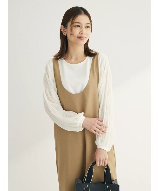 Green Parks マジョリカスリーブカットプルオーバー Off White